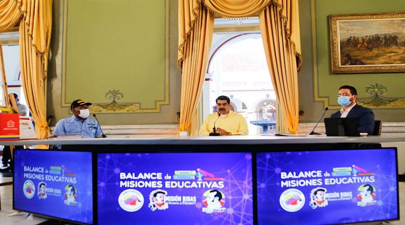 Presidente Maduro ofrece balance de Misiones educativas Robinson, Ribas y Sucre: Están vivitas y coleando pese a la pandemia