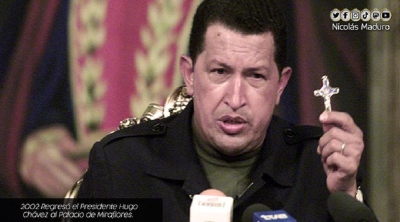 Jefe de Estado: ¡Volvió la Esperanza! ¡Volvió Chávez! consignas que anunciaban el regreso del líder de la Revolución