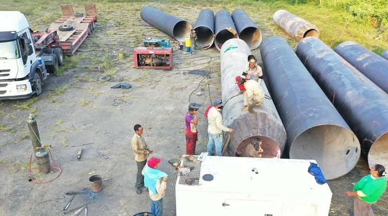 Sustituyen tubería que presentaba fugas de agua en embalse La Coromoto en Portuguesa