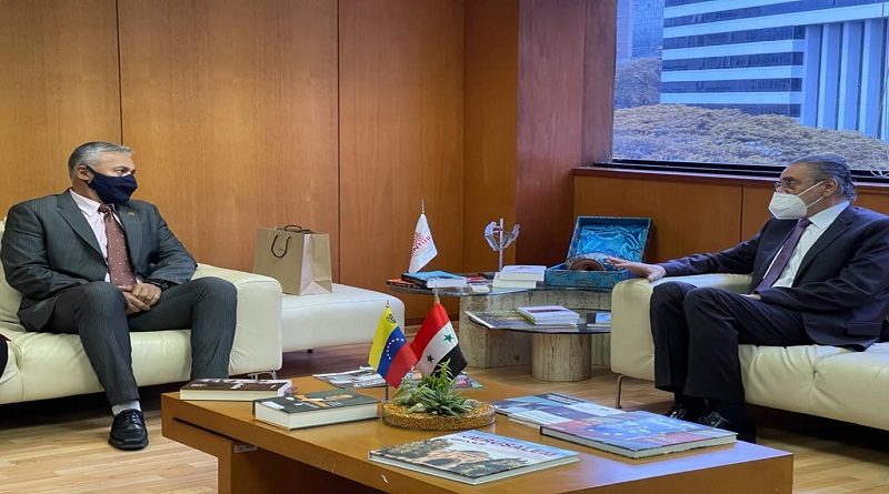 Venezuela y Siria profundizan acuerdos comércielas para reactivación del turismo