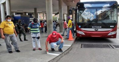 Refuerzan medidas de bioseguridad en Terminal Urbano Macarao de Caracas