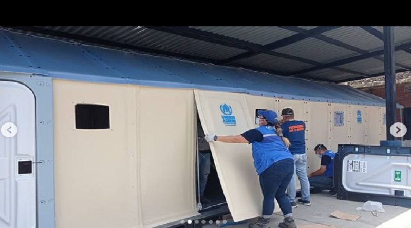 Inician trabajos de instalación de Zona de Triaje para la atención de pacientes de COVID-19 en La Guaira