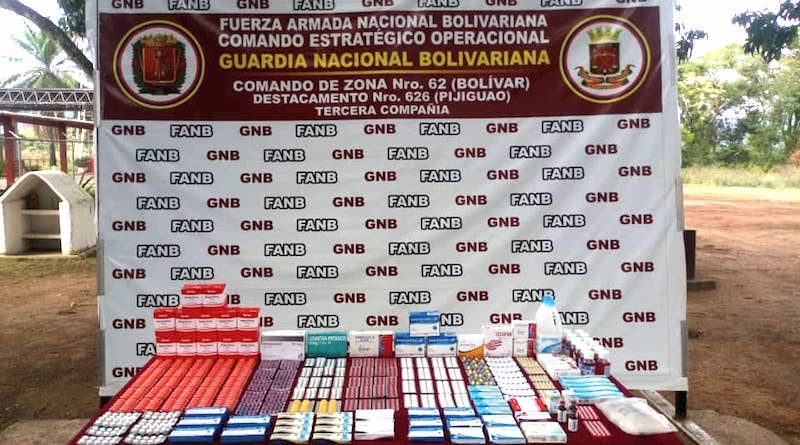GNB retiene 297 unidades de medicamentos colombianos en Los Pijiguaos estado Bolívar