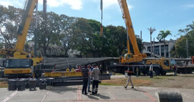Gobierno Bolivariano inicia ensayos de carga para el desmontaje controlado de losas colapsadas en corredor techado de la Ciudad Universitaria