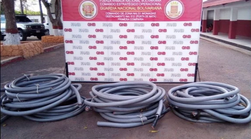 Incautados 750 kilos de material estratégico en el oriente del país