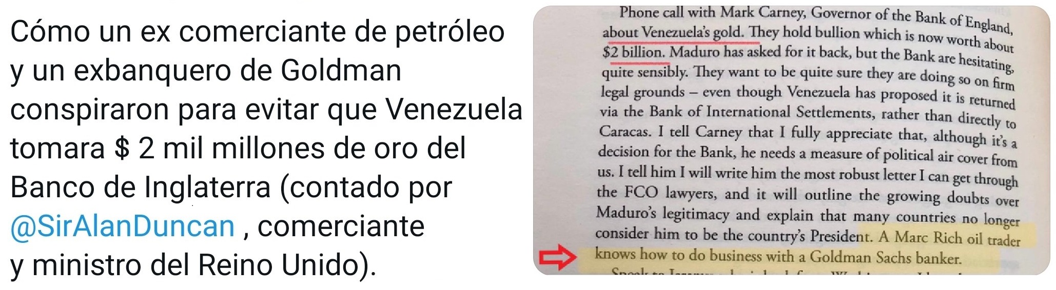 Periodista revela conspiración entre Banco de Inglaterra y Gobierno Británico para retener oro venezolano en Reino Unido