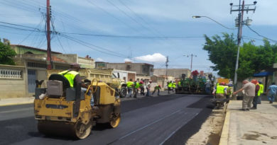 Más de 1 mil toneladas de asfalto han sido colocados en Cumaná