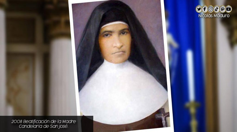 Se cumplen 13 años de beatificación de la Madre Candelaria de San José