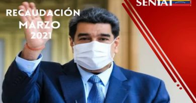 Año 2021: SENIAT recaudó en marzo más de 396 billones de bolívares en tributos internos para un acumulado del primer trimestre que supera los Bs. 854 billones