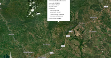 Sismo de magnitud 3,9 se registró este sábado en Guanare