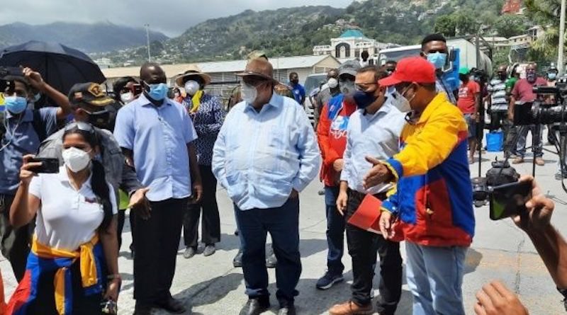 Aumenta cifra de desplazados en San Vicente y las Granadinas a causa de la actividad sísmica del Volcán La Soufrière