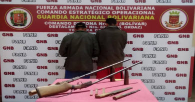 GNB captura a dos integrantes del G.E.D.O "El Perú"en el estado Bolívar