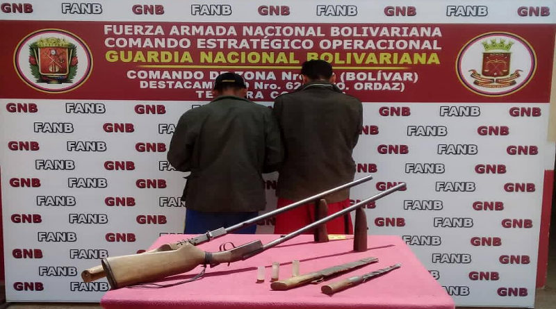 GNB captura a dos integrantes del G.E.D.O "El Perú"en el estado Bolívar