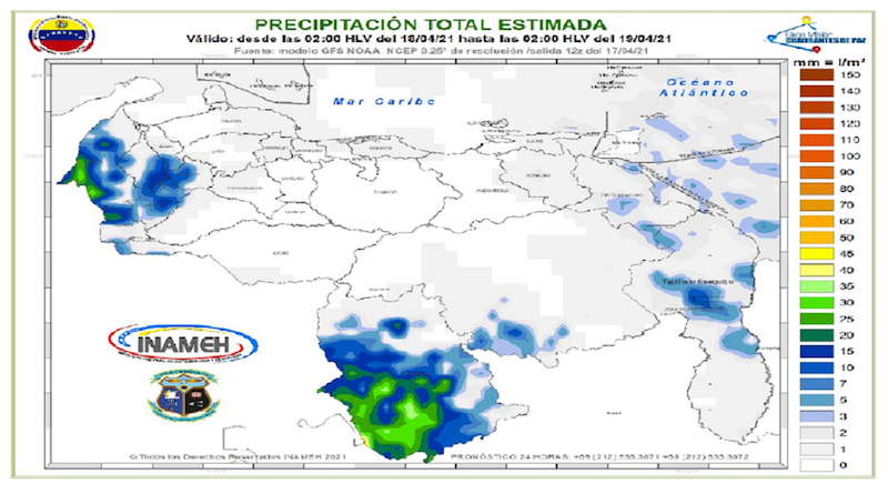 Domingo de escasa nubosidad y bajas probabilidades de precipitación