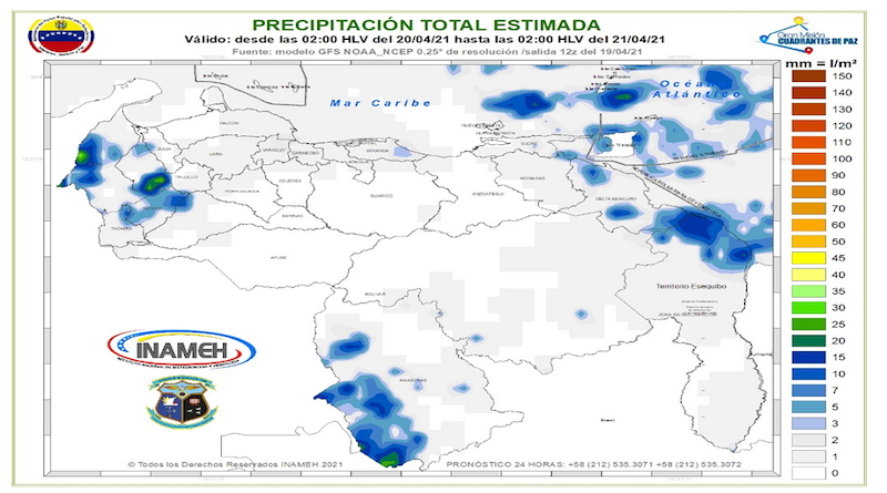 Martes de cielo poco nublado y bajas probabilidades de precipitaciones