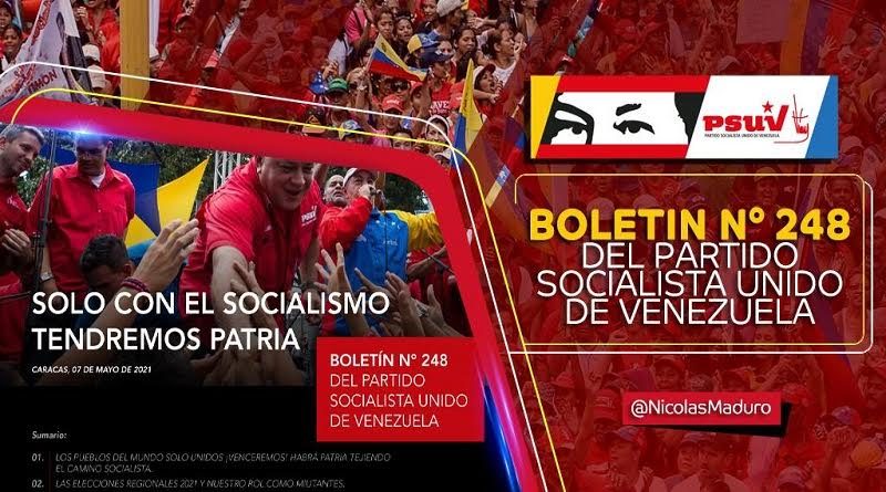 Edición N° 248 del Boletín Informativo del PSUV está dedicado a la consolidación del Socialismo Bolivariano