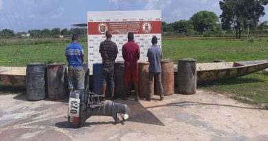 GNB detiene a cuatro integrantes del GEDO “Los Mapi” con 1.530 litros de combustible ilegal en Bolívar