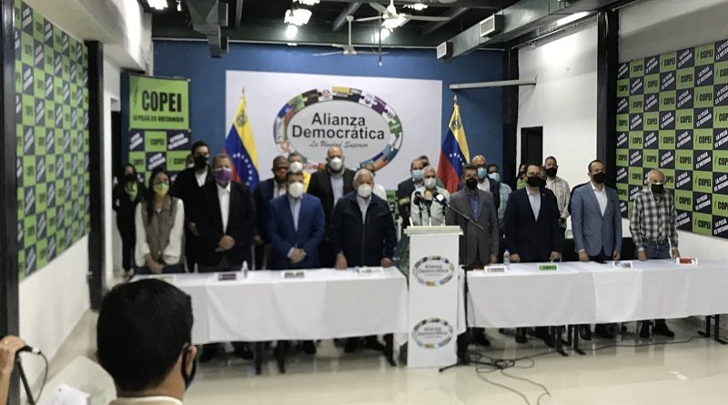 Alianza Democrática anuncia que jamás renunciarán a la vía electoral