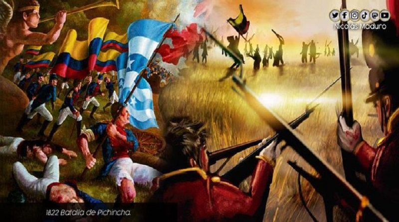 Venezuela conmemora 199 años de la Batalla de Pichincha gesta heroica que permitió darle la libertad a Ecuador