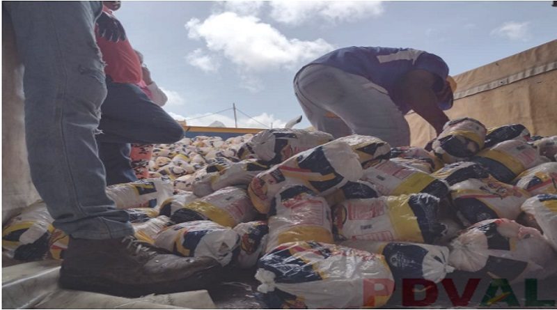 Pdval garantiza la soberanía alimentaria al despachar 13.1 Ton de combos proteicos en Base de Misiones Socialistas en Bolívar