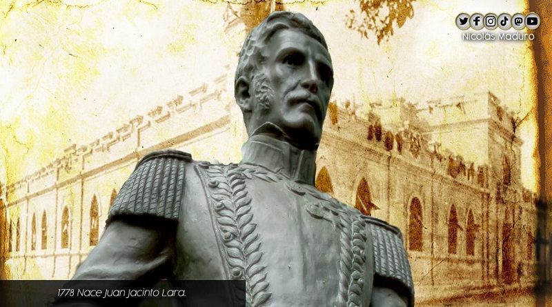 Venezuela honra destacada lucha por la Patria de Juan Jacinto Lara a 243 años de su natalicio