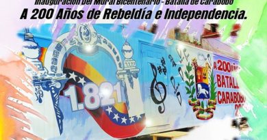 En Caracas trabajadores de DP regalan un mural como parte del Bicentenario de Carabobo