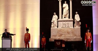 Venezuela celebra los 8 años de la inauguración de El Mausoleo, obra que resguarda los restos del Padre de la Patria