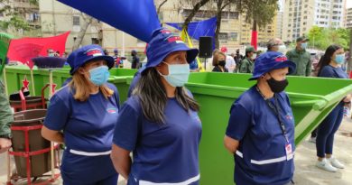 Gobierno Bolivariano entrega equipos de recolección de desechos sólidos como parte del Plan 76 de la Caracas Patriota, Bella y Segura en parroquia Sucre