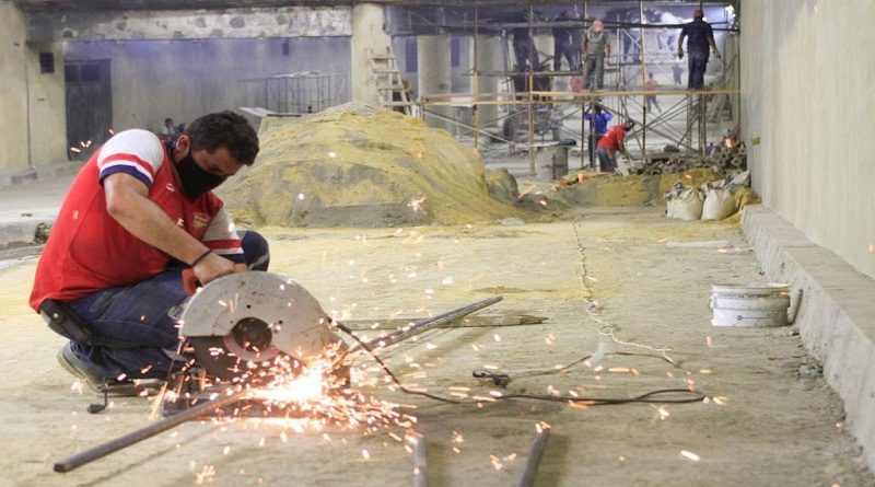 Supervisan trabajos de rehabilitación que se desarrollan en el túnel Río Tuy en Caracas