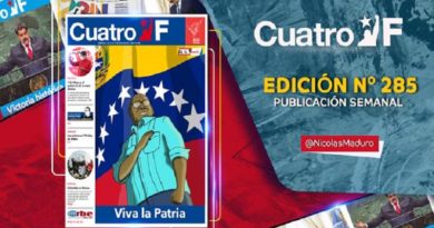 Edición 285 del semanario CuatroFWeb destaca importantes artículos de opinión que hacen referencia al legado de Aristóbulo Istúriz