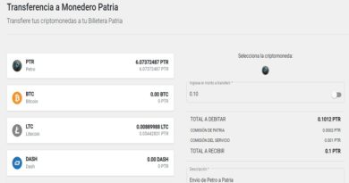 Ahora puedes transferir Petro desde PetroApp a Plataforma Patria