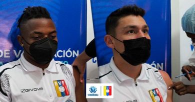Jugadores y cuerpo técnico de La Vinotinto inicia proceso de vacunación con las dosis Sinovac Biotech contra la COVID-19 donadas por CONMEBOL