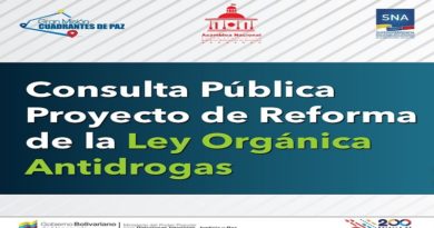 Inicia consulta pública del Proyecto de Reforma de la Ley Orgánica Antidrogas