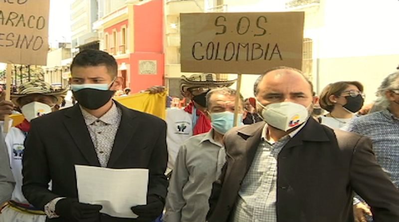 Red de Migrantes del Movimiento Somos Venezuela se solidariza con las protestas pacíficas del pueblo colombiano y denuncia a Duque por crímenes de lesa humanidad