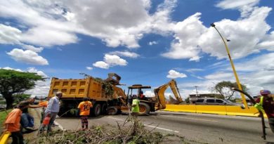 Gobierno Nacional continua labores de rehabilitación y embellecimiento en autopista del Sur en Carabobo
