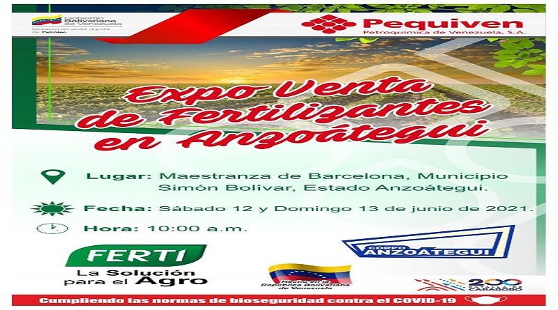 Pequiven invita a sus trabajadores a la Expoferia Agroproductiva para la adquisición de fertilizantes en Anzoátegui