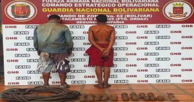 GNB detiene a dos sujetos por hurto de material