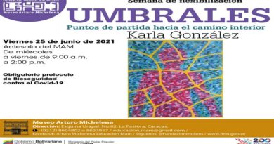 Muestra expositiva "Umbrales" será inaugurada en el Museo Arturo Michelena el 25Jun