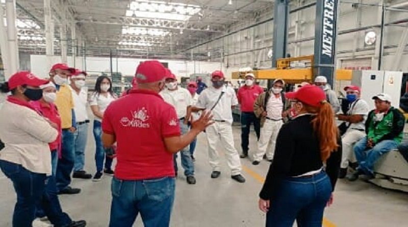 Clase obrera de Lácteos Los Andes trabaja con compromiso para continuar impulsando la producción nacional