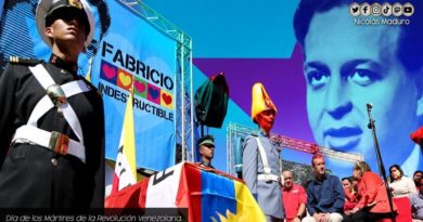 Venezuela conmemora Día de los Mártires de la Revolución en honor al revolucionario Fabricio Ojeda