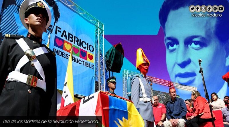 Venezuela conmemora Día de los Mártires de la Revolución en honor al revolucionario Fabricio Ojeda