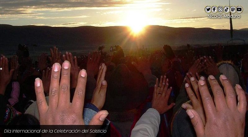 Venezuela se une junto a los pueblos originarios a la celebración del Día Internacional del Solsticio