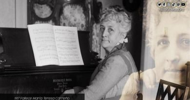 Venezuela rinde tributo a María Teresa Carreño tras cumplirse104 años de su siembra