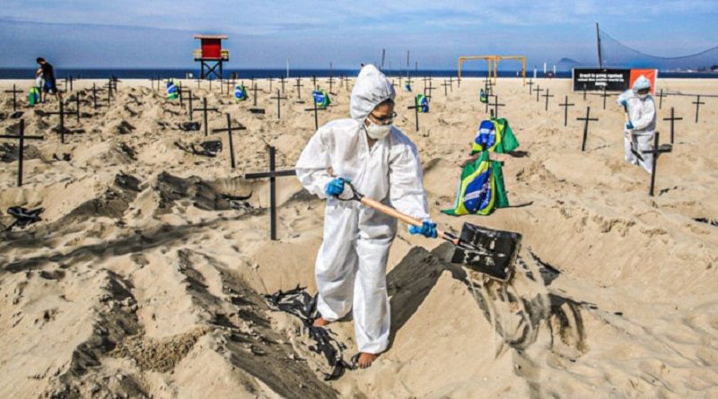 Brasil supera las 496 mil muertes por la COVID-19