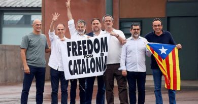 Tribunal Supremo español ordena excarcelar a los nueve líderes independentistas catalanes tras el indulto