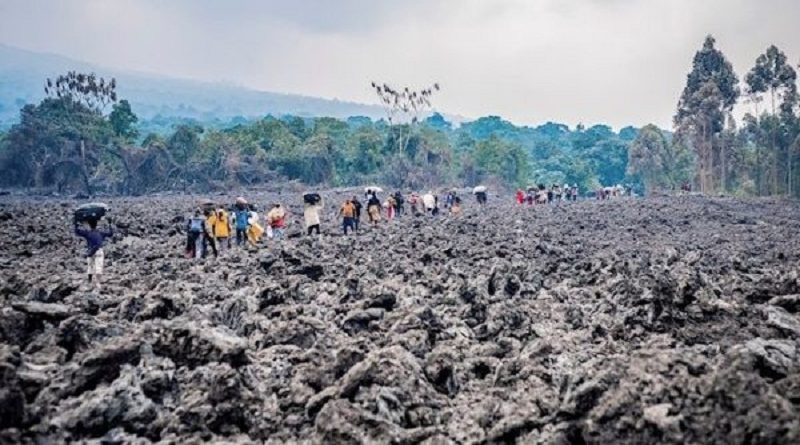 Unas 416.000 personas fueron evacuadas en el Congo tras erupción volcánica del Nyiragongo
