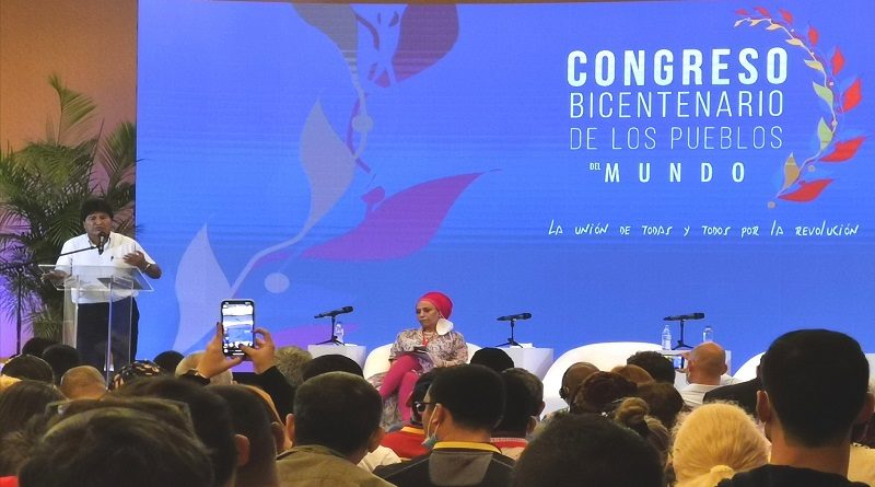 Evo Morales: Lucha contra el narcotráfico y el terrorismo son usadas con fines geopolíticos por el imperio norteamericano
