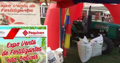 Agricultura estado Bolívar