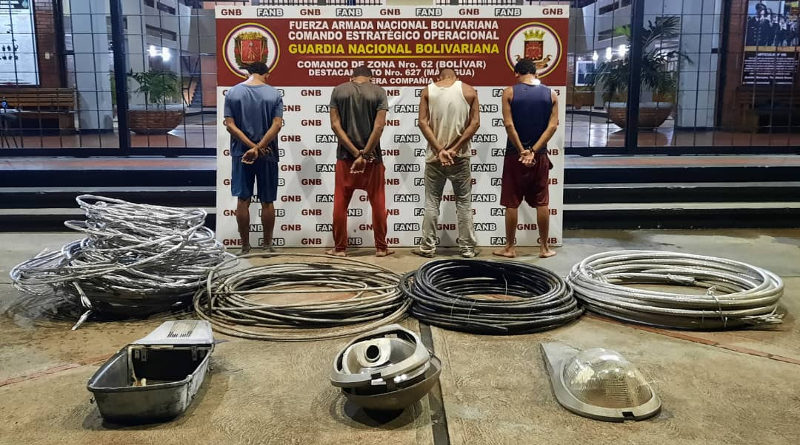 GNB desarticuló GEDO “Los Tuberos” por hurto de material estratégico en Bolívar
