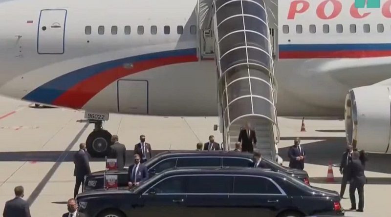 Vladímir Putin llega a Ginebra para reunirse con Joe Biden